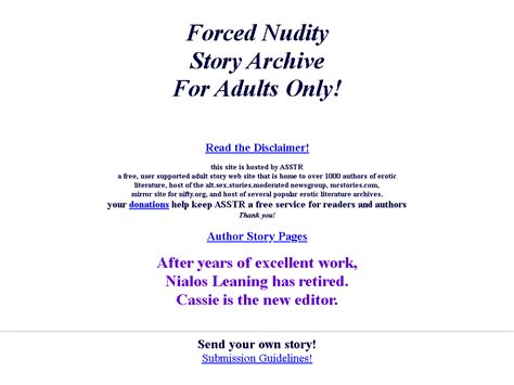 forcednuditystories|Forced Nudity Story Archive: entry page